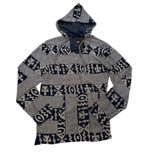 Vintage OBEY Hawkwind Baja Tribal Hoodie, Sz XL - Picture 11 of 15